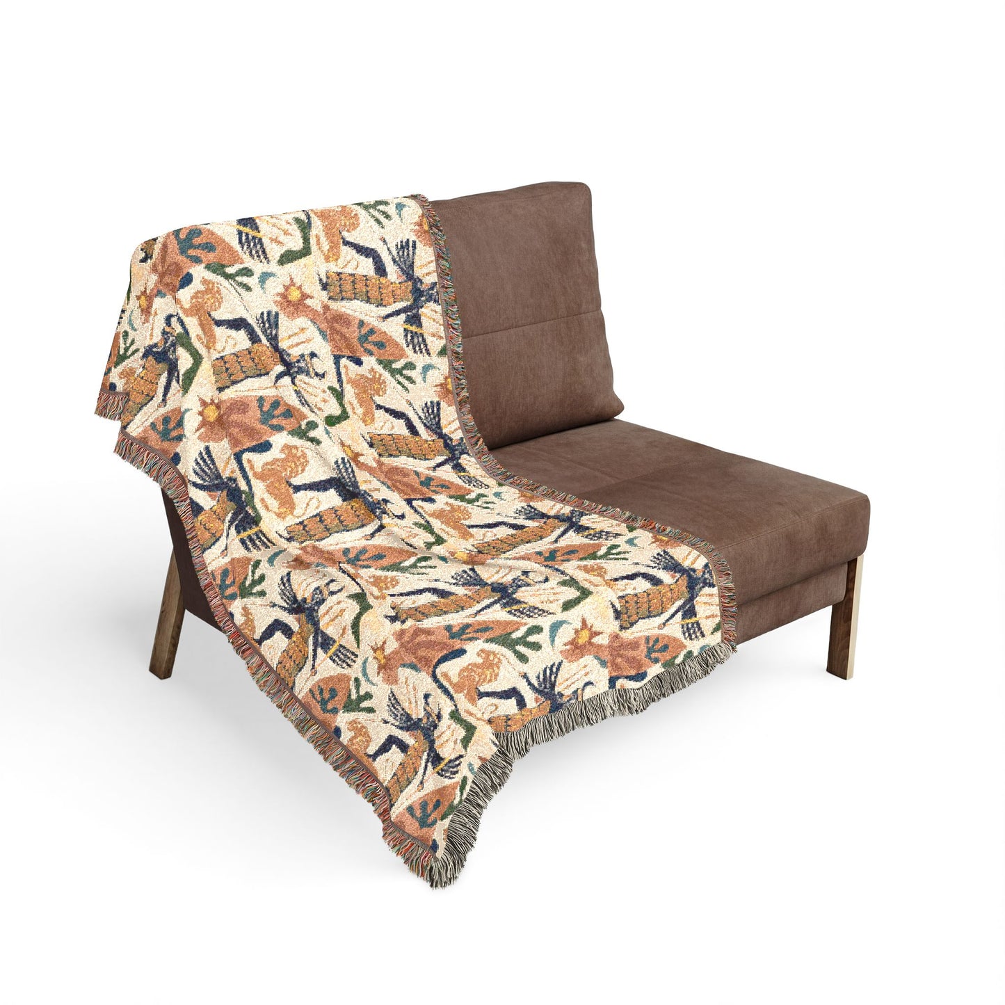 Ishtar Woven Blanket – Boho Throw for Living Room & Nursery