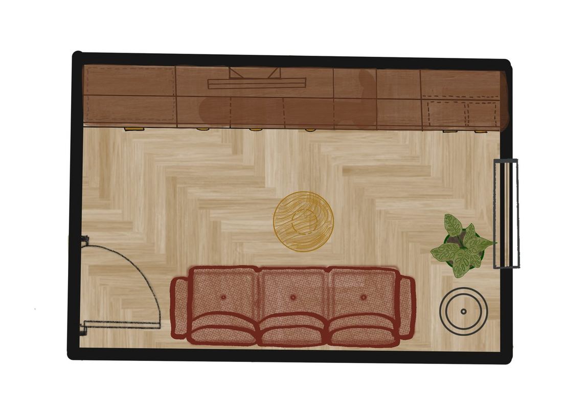 Den and office space plan
