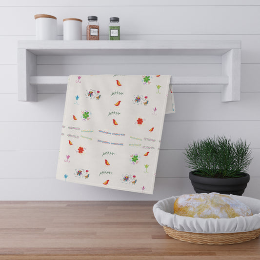 Folk Garden Birds – Cotton Kitchen tea towels