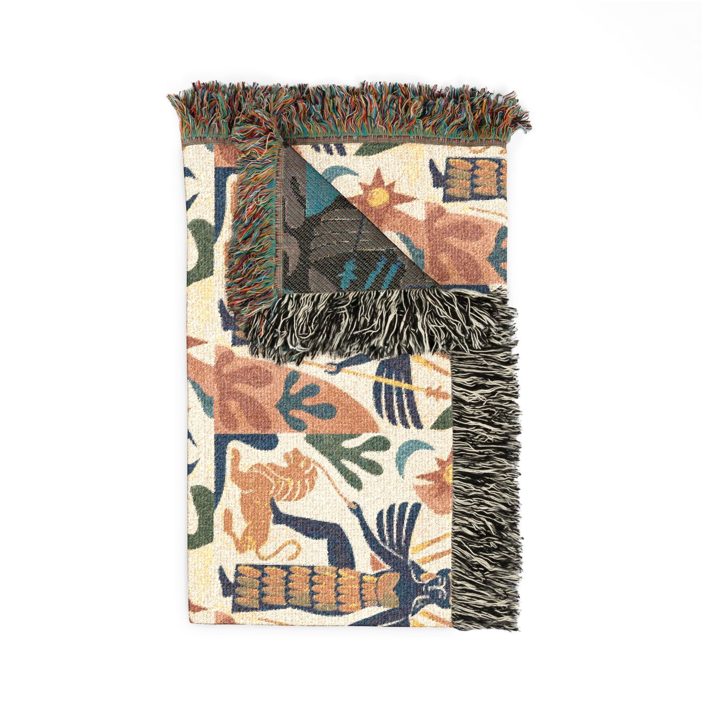 Ishtar Woven Blanket – Boho Throw for Living Room & Nursery