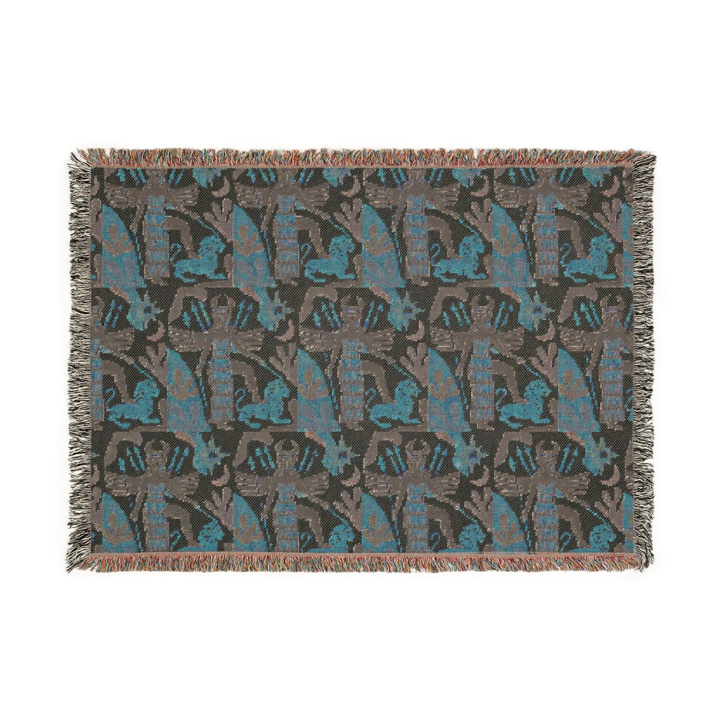 Ishtar Woven Blanket – Boho Throw for Living Room & Nursery