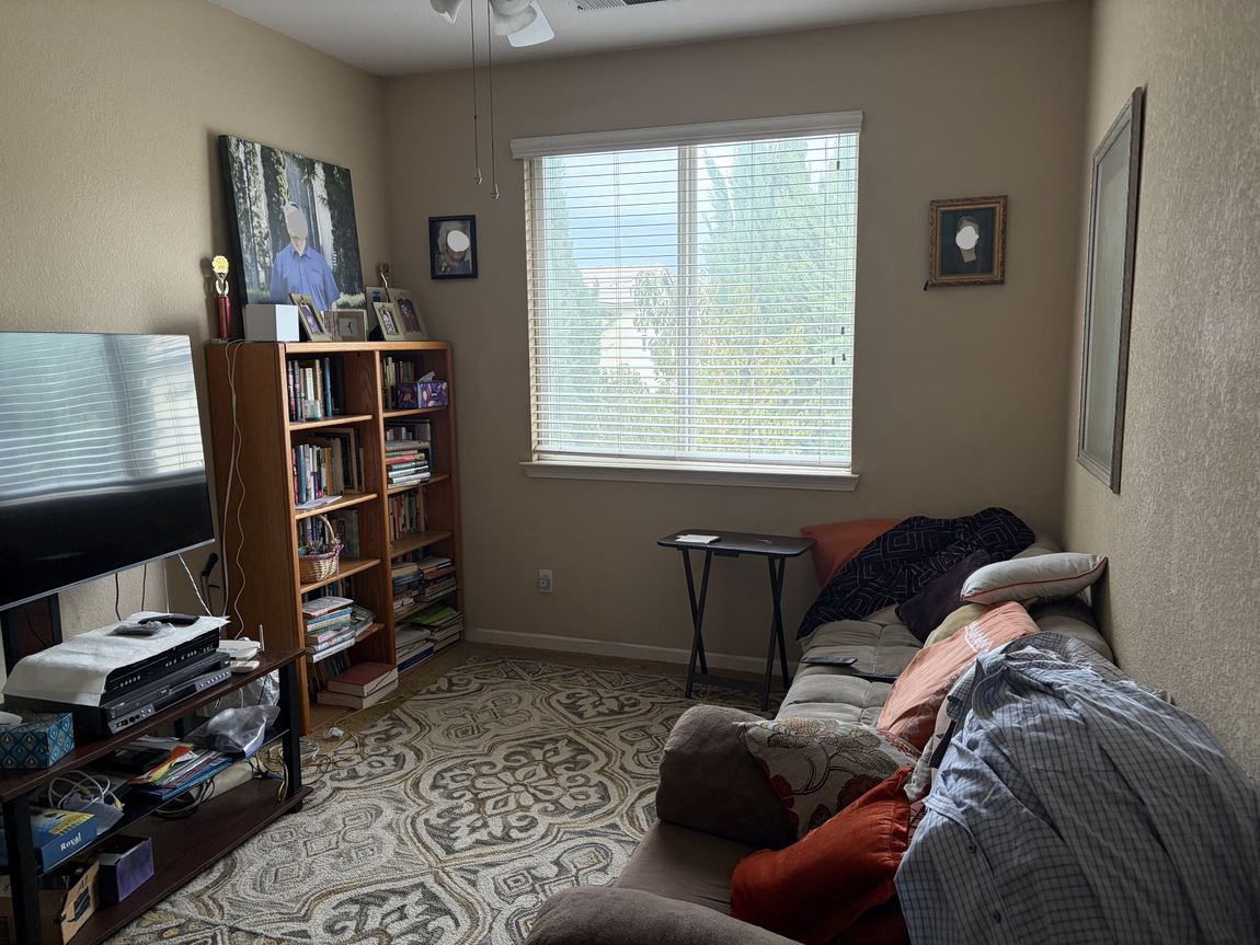 Den and office before — spare bedroom